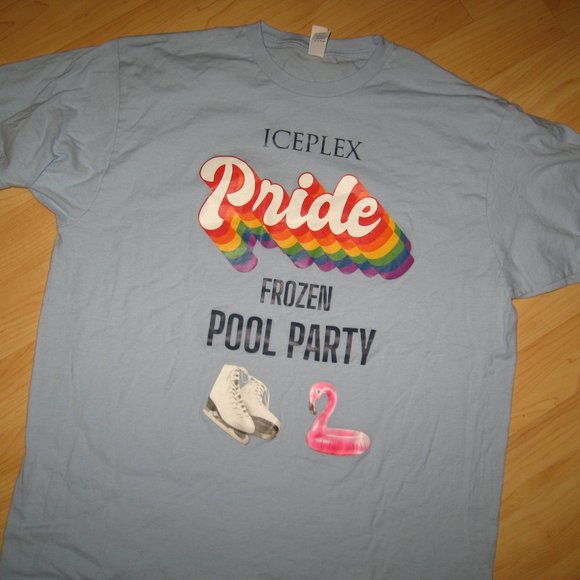 IcePlex Palm Desert CA Gay Pride Rainbow T Shirt XL - Picture 2 of 4